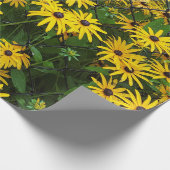 Schwarz-mit Augen Susan Summer Geschenkpapier (Ecke)