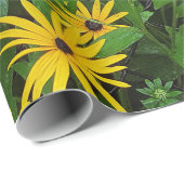 Schwarz-mit Augen Susan Summer Geschenkpapier (Rolleneckpunkt)