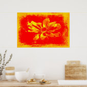 Schwarz-Mit Augen Susan Wildblume - Digitale Kunst Poster (Küche)