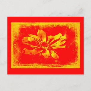 Schwarz-Mit Augen Susan Wildblume - Digitale Kunst Postkarte