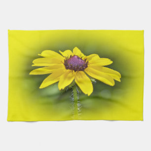 Schwarz-Mit Augen Susan-Wildblume Handtuch