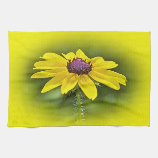 Schwarz-Mit Augen Susan-Wildblume Handtuch (Horizontal)