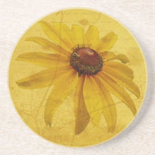 Schwarz-Mit Augen Susan-Wildblume Untersetzer