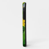 Schwarz-Mit Augen Susan-Wildblumen Case-Mate iPhone Hülle (Hinten/Links)