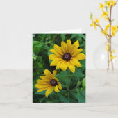 Schwarz-Mit Augen Susans Karte (Gelbe Blume)