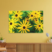 Schwarz-Mit Augen Susans Leinwanddruck (Insitu (Wohnzimmer))