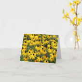 Schwarz-Mit Augen Susans Mitteilungskarten (Gelbe Blume)