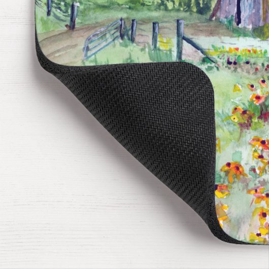 Schwarz-Mit Augen Susans Mousepad (Ecke)