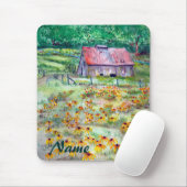 Schwarz-Mit Augen Susans Mousepad (Mit Mouse)