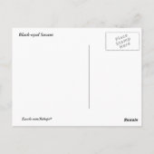 Schwarz-Mit Augen Susans Postkarte (Rückseite)