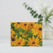 Schwarz-mit Augen Susans Postkarte (Stehend Vorderseite)