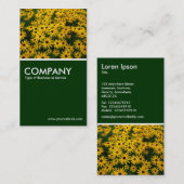 Schwarz-mit Augen Susans (Rudbeckia Hirta) - Dunke Visitenkarte (Vorne/Hinten)