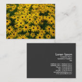 Schwarz-mit Augen Susans (Rudbeckia Hirta) Visitenkarte (Vorne/Hinten)