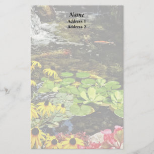 Schwarz-Mit Augen Susans von Koi Pond Hochzeitspro Briefpapier