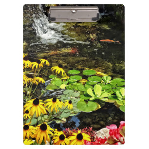 Schwarz-Mit Augen Susans von Koi Pond Klemmbrett