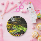 Schwarz-Mit Augen Susans von Koi Pond Pappteller (Party)