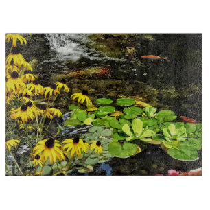 Schwarz-Mit Augen Susans von Koi Pond Schneidebrett