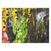 Schwarz-Mit Augen Susans von Koi Pond Tischdecke (Vorderseite (Horizontal))