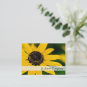 Schwarz-mit Augen Visitenkarte Susans Widlflower (Stehend Vorderseite)