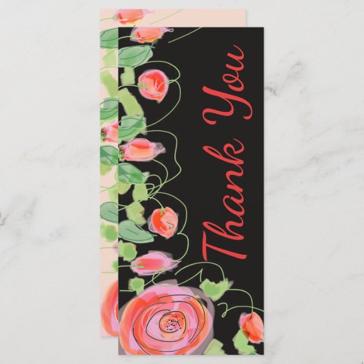 Schwarz mit Blumen Programm (Vorne/Hinten)