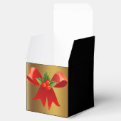 Schwarz mit Brushgold und Red Bow Fevor Box Geschenkschachtel (Geöffnet)