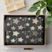 Schwarz mit Cremsteinen Seidenpapier (Geschenk)
