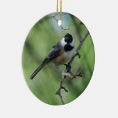 Schwarz-mit einer Kappe bedeckte Keramikornament (Rechts)