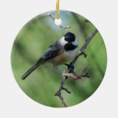 Schwarz-mit einer Kappe bedeckte Keramikornament (Hinten)