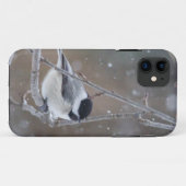 Schwarz-mit einer Kappe bedeckter Chickadee - Case-Mate iPhone Hülle (Rückseite (Horizontal))