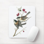 Schwarz-mit einer Kappe bedeckter Chickadee, John Mousepad (Mit Mouse)