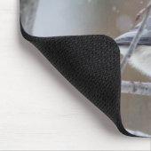 Schwarz-mit einer Kappe bedeckter Chickadee - Mousepad (Ecke)