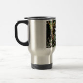 Schwarz-mit einer Kappe bedeckter Chickadee Reisebecher (Links)