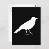 Schwarz mit einer weißen Kruge. Postkarte (Vorne/Hinten)