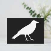 Schwarz mit einer weißen Kruge. RSVP Karte (Stehend Vorderseite)