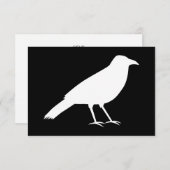 Schwarz mit einer weißen Kruge. RSVP Karte (Vorne/Hinten)