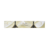 Schwarz mit Gold auf Champagner Silk Envelope Band (Flach)