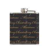 SCHWARZ MIT GOLD MERRY CHRISTMAS IN SCRIPT FLACHMANN (Rückseite)