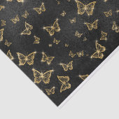 SCHWARZ MIT GOLDSCHALTFLÄDEN SEIDENPAPIER (Ausschnitt)