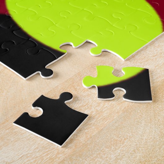 Schwarz mit großen Formen und Farben Puzzle (Seite)