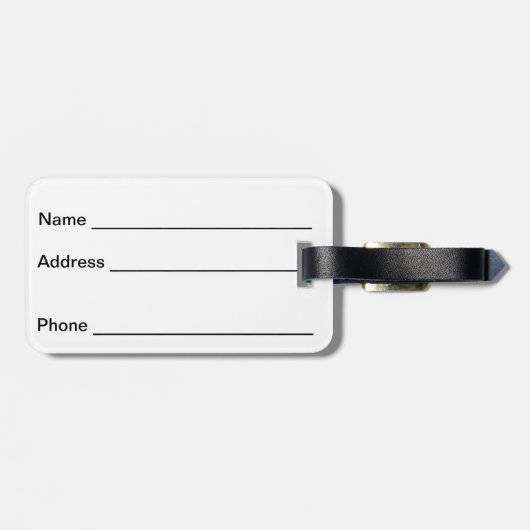 SCHWARZ MIT GRÜNEM GLITZER AUSSEHEN IRISCHE KLEEBL GEPÄCKANHÄNGER (Rückseite horizontal)