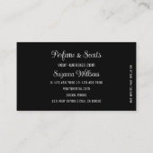 Schwarz mit herrlichem Rotem Herzen Modernes Niedl Visitenkarte (Rückseite)