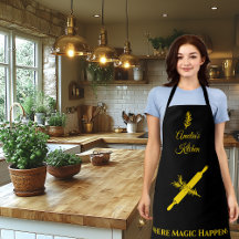 Schwarz mit klassischem Gold-Rolling-Button und Kr