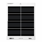 Schwarz mit leichtem Band schlicht (Vorne)