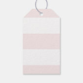 Schwarz mit Liebe Whimsikskriptstreifen, rosa Stre Geschenkanhänger (Rückseite)