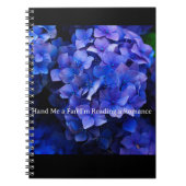 Schwarz mit lila Hydrangea & Pass MASI - ein Fanmo Notizblock (Vorderseite)