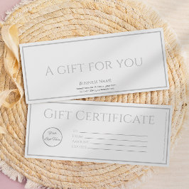 Schwarz mit Logo und Geschenkgutschein Einladung