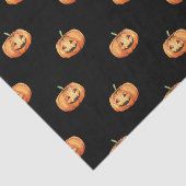 SCHWARZ MIT ORANGE ERNTEDANK PUMPKINS SEIDENPAPIER (Ausschnitt)