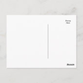 Schwarz mit Orange White Stripes Team Jersey Postkarte (Rückseite)