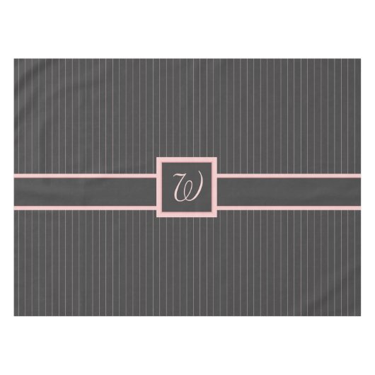 Schwarz mit Pink Pinstripes Tablette Tischdecke (Vorderseite (Horizontal))