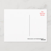 Schwarz mit Red Ribbon Happy Birthday - anpassen Postkarte (Rückseite)